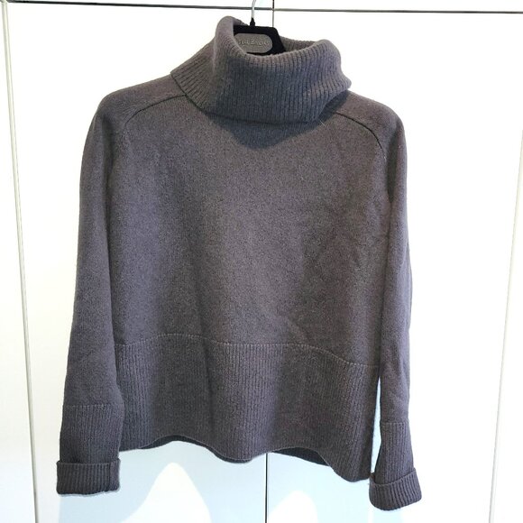Athleta Wool Cashmere Aspen Turtleneck Sweater Brown XS - Picture 2 of 8